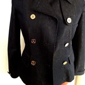 Ralph Lauren Gold Metallic denim blazer